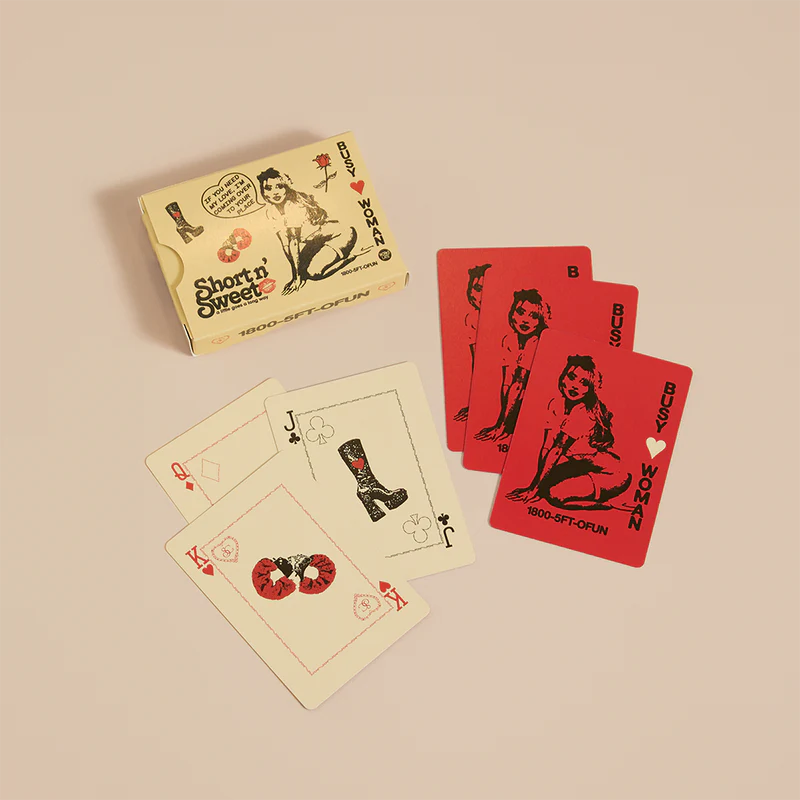 short n' sweet cartes à jouer