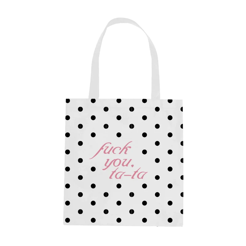 Forgive My French Polka Dot Tote