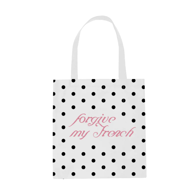 Forgive My French Polka Dot Tote